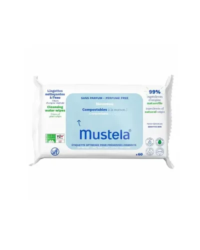 Mustela Toallitas Biodegradables 60 Unidades