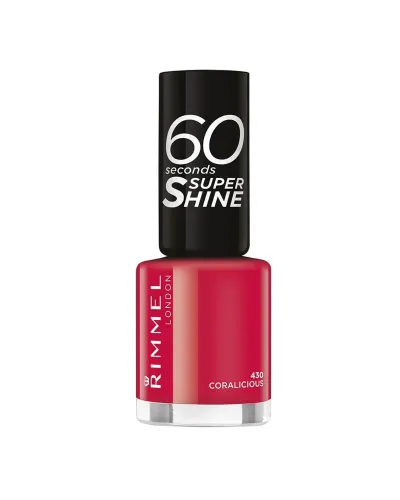 Rimmel London 60 Seconds Super Shine Nail Lacquer 430 Coralicious