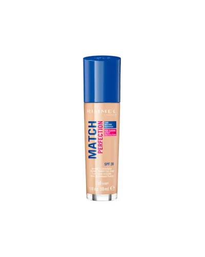 Rimmel London Match Perfection Foundation Spf20 100 Ivory 30ml