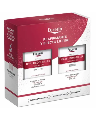Eucerin Hyaluron Filler Volume Lift Day Cream Spf15 50ml Coffret 2 Produits