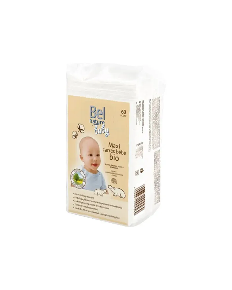Bel Nature Baby Carrés 60 Unités