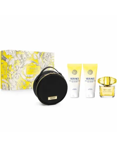 Versace Yellow Diamond Eau De Toilette Vaporisateur 90ml Coffret 4 Produits