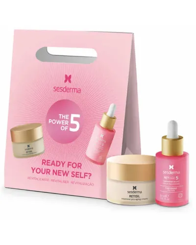 Cofre Sesderma Antiage Retisil Crema 50ml + Sérum Liposomal Reti Age 5 30ml 2 Productos