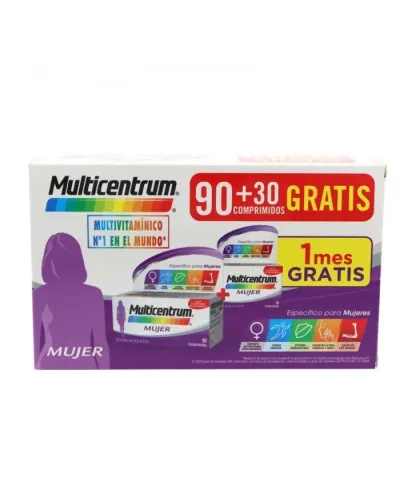 Multicentrum Women Pack 90 + 30 Tablets Set 2 Pieces