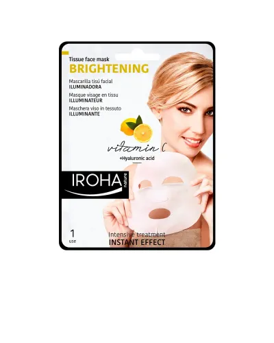 Iroha Nature Teint Lumineux Masque Visage En Tissu Vitamine C 1 Unité
