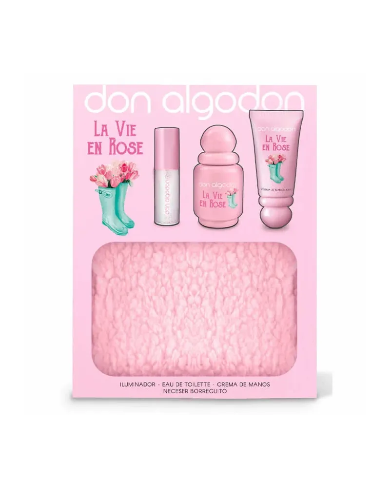 Don Algodón La Vie En Rose Eau de Toilette Spray 30ml Set de 4 productos