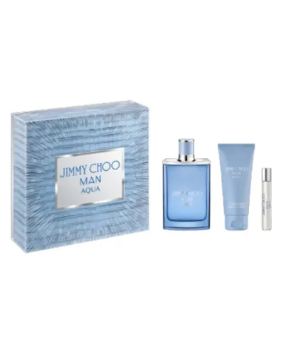 Jimmy Choo Man Aqua Eau De Toilette Vaporisateur 100ml Coffret 3 Produits