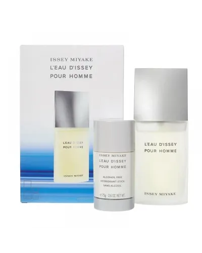 Issey Miyake L'eau D'issey Eau De Toilette Pour Homme 75ml Spray Desodorante Stick Sin Alcohol 75g