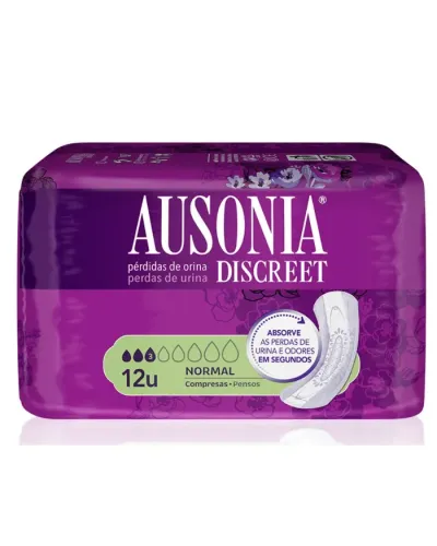 Ausonia Discreet Sanitary Towels Normal Urinary Incontinence 12 Units