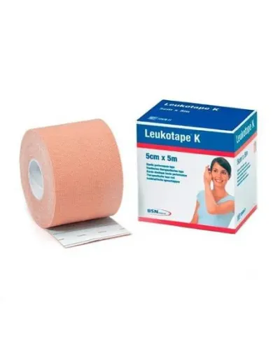 Bsn Medical Bande Adhesive Elastique Leukotape K Rose 5cmx5cm