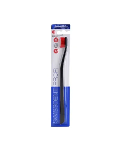 Swissdent Profi Colours Cepillo De Dientes Negro Y Rojo