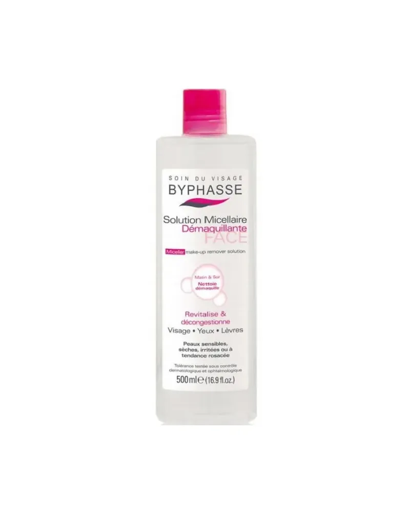 Byphasse Solution Micelaire Démaquillante Peaux Sensibles 500ml