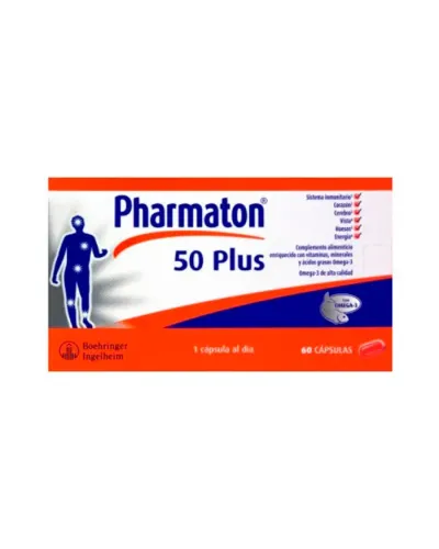 Pharmaton 50Plus 30 Cápsulas