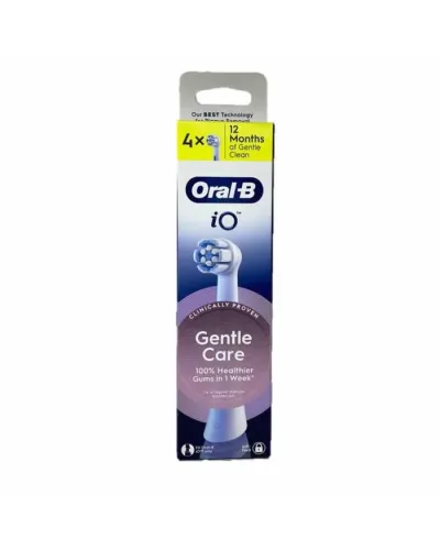Oral-B iO Gentle Care White Replacement Heads 4 Pack