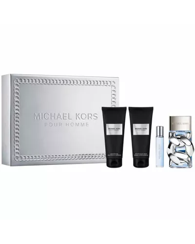 Michael Kors For Men Eau de Parfum Spray 100ml Gift Set with 4 Items