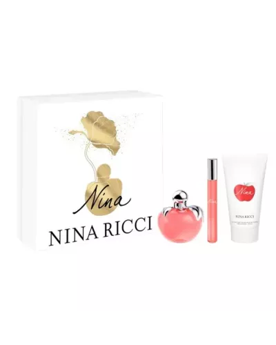 Nina Ricci Nina Eau de Toilette Spray 50ml Gift Set 3 Items