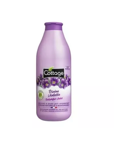 Cottage Divine Violette Douche & Bain Lait Hydratant 750ml