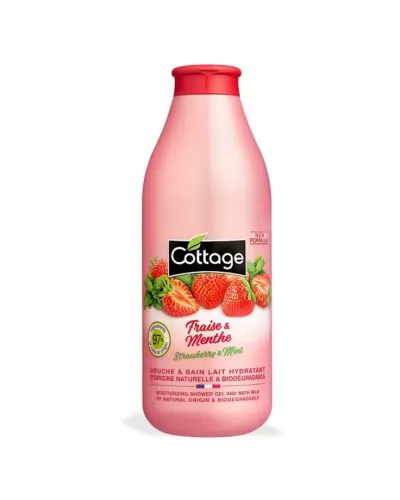Cottage Moisturizing Shower Milk Strawberry & Mint 750ml