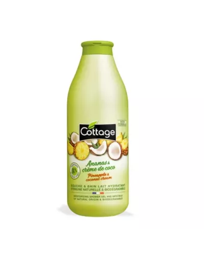 Cottage Pineapple & Coconut Cream Shower & Bath Hydrating Milk 750ml