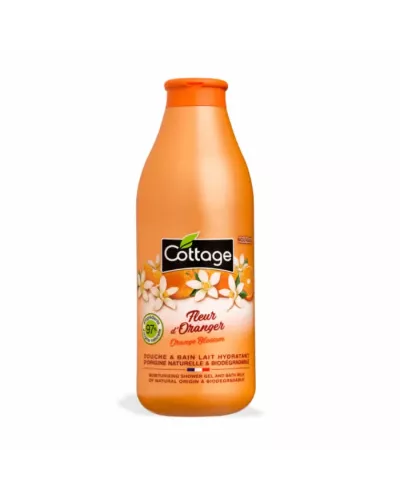 Cottage Moisturizing Shower Gel And Bath Milk Fleur D'Oranger 750ml