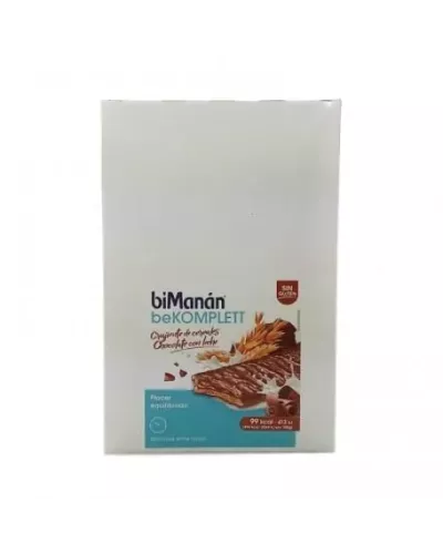 Bimanán Bimanan Bekomplett Sin Gluten Crujiente De Cereales Chocolate Leche 20 Unidades