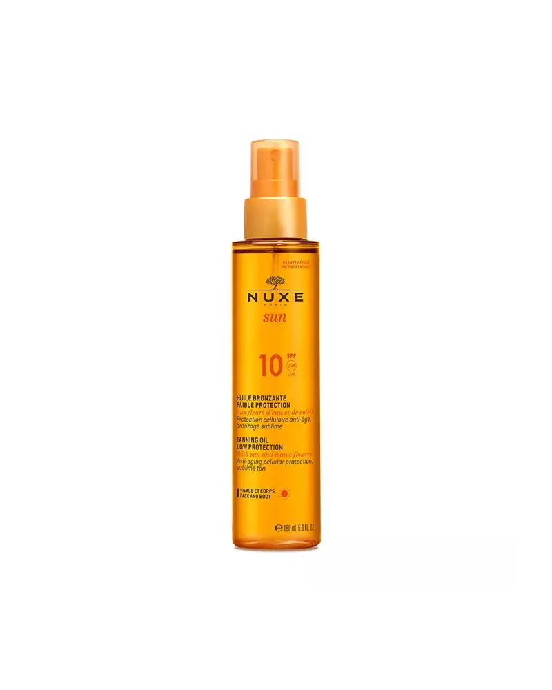 Nuxe Sun Aceite Bronceador Rostro Y Cuerpo Spf10 150ml