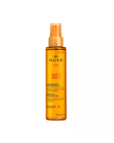 Nuxe Sun Aceite Bronceador Rostro Y Cuerpo Spf30 150ml