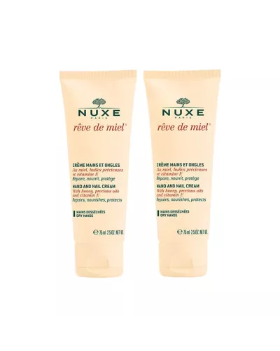 Nuxe Rêve De Miel Crème Mains Et Ongles 2x50ml