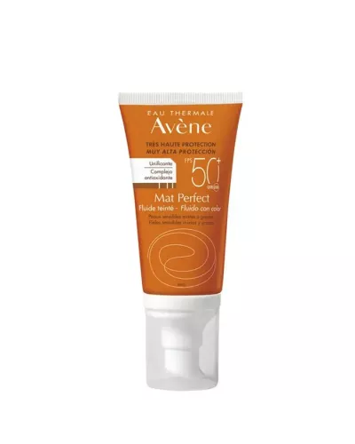Avéne Mat Perfect Fluido 50+ Con Color 50ml