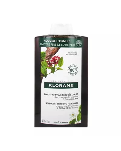Klorane Shampooing Fortifiant Á La Quinine Et LEdelweiss Bio 400ml