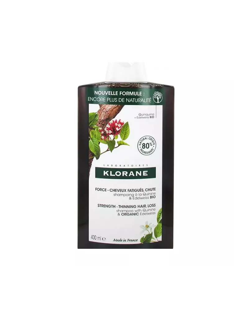 Klorane Shampooing Fortifiant Á La Quinine Et LEdelweiss Bio 400ml