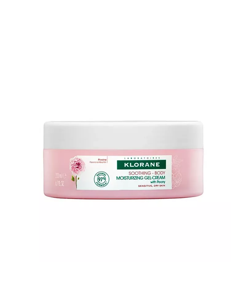 Klorane Peony Moisturising Gel-Cream 200ml
