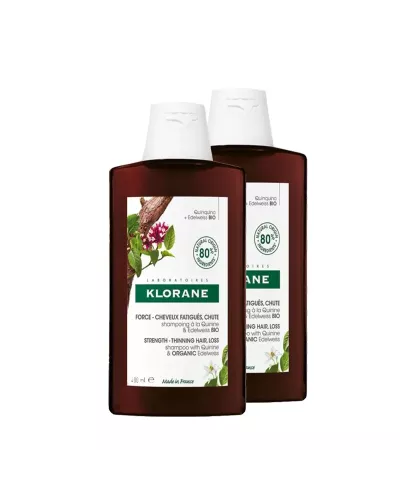 Klorane Shampooing Á La Quinine Et Á L'Edelveiss Bio 2x400ml