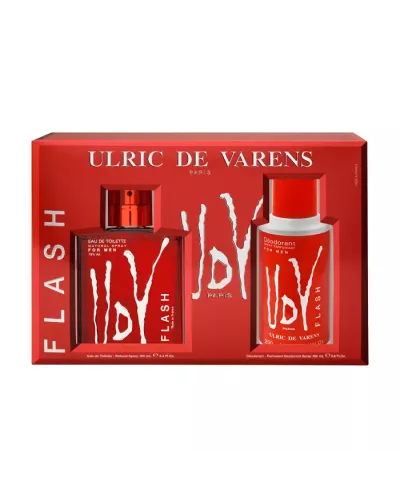 Ulric De Varens Flash Eau de Toilette Spray 100ml Gift Set with 2 Products