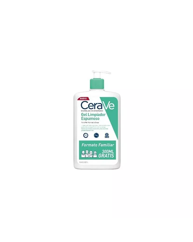 Cerave Gel Limpiador Espumoso Familiar 1000ml