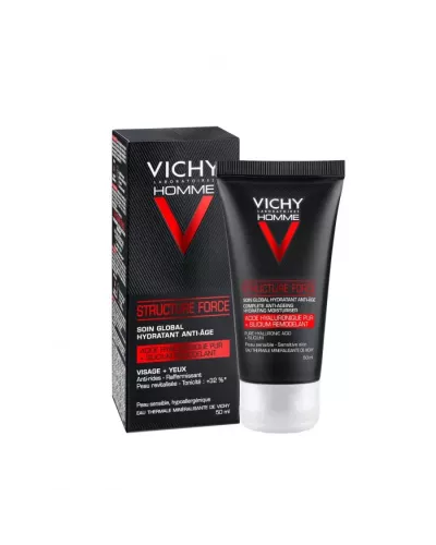 Vichy Homme Structure Force Soin Hydratant Anti-Age Peau Sensible 50ml