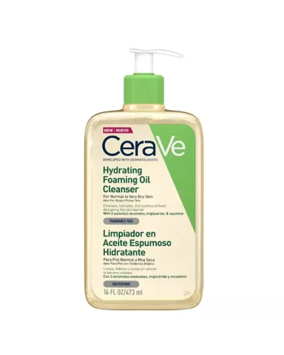 Cerave Aceite Limpiador Espumoso Hidratante 473ml