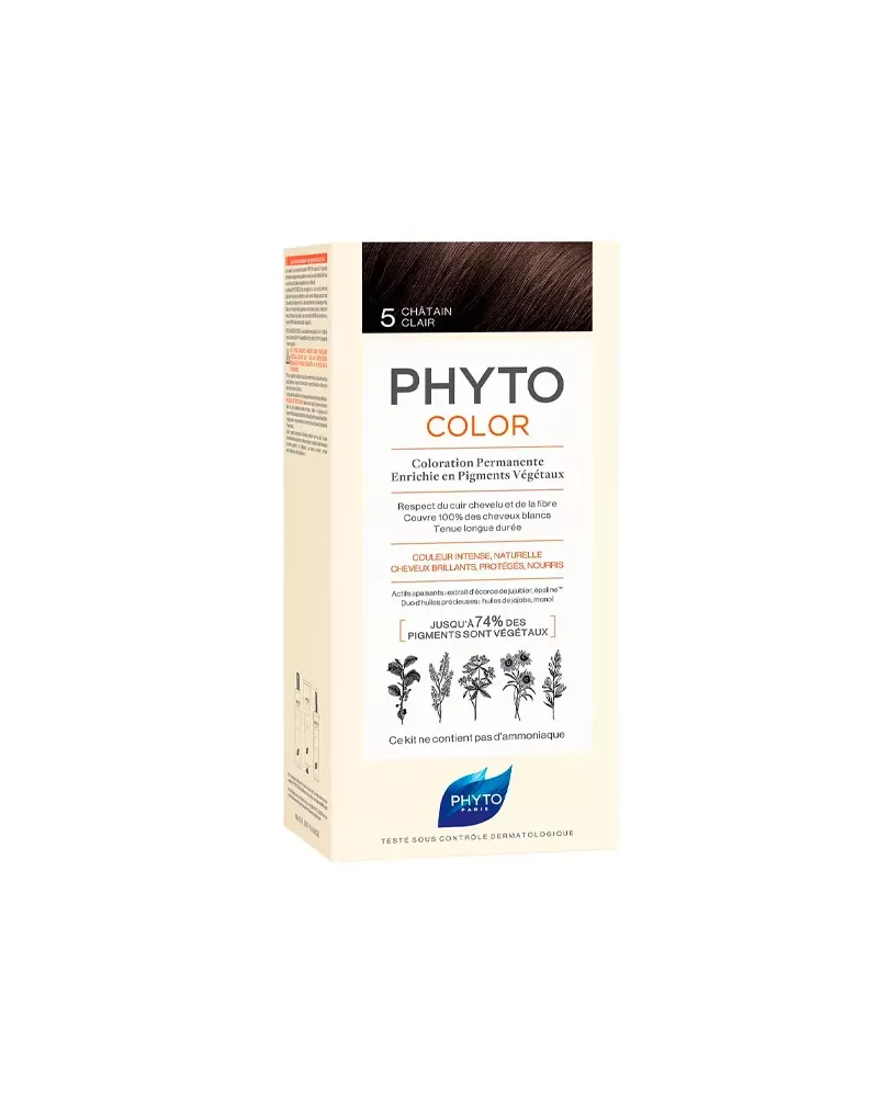 Phyto Hair Colour By Phytocolor 5 Light Brown 180g