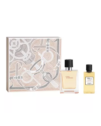 Hermès Terre D'Hermès Eau de Toilette pour Homme 50ml Spray Gel de Bain 40ml