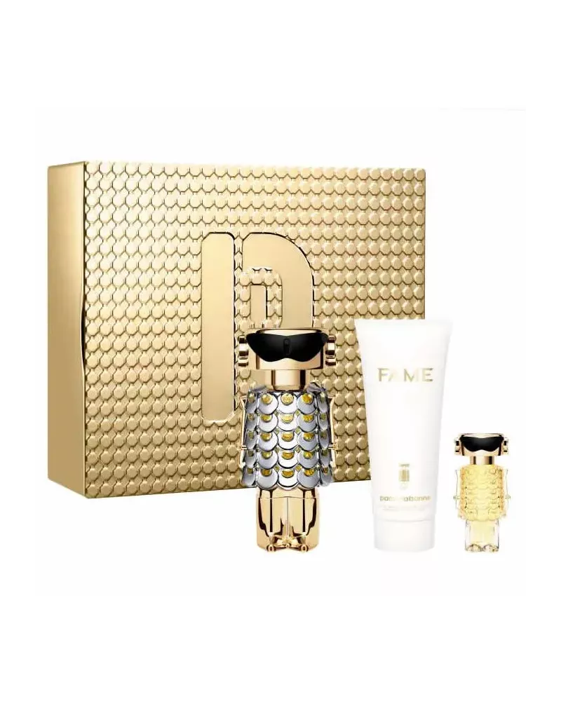 Paco Rabanne Fame Eau de Parfum Spray 80ml Gift Set with 3 Items