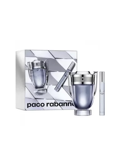 Paco Rabanne Invictus Eau De Toilette Vaporisateur 100ml Coffret 2 Produits