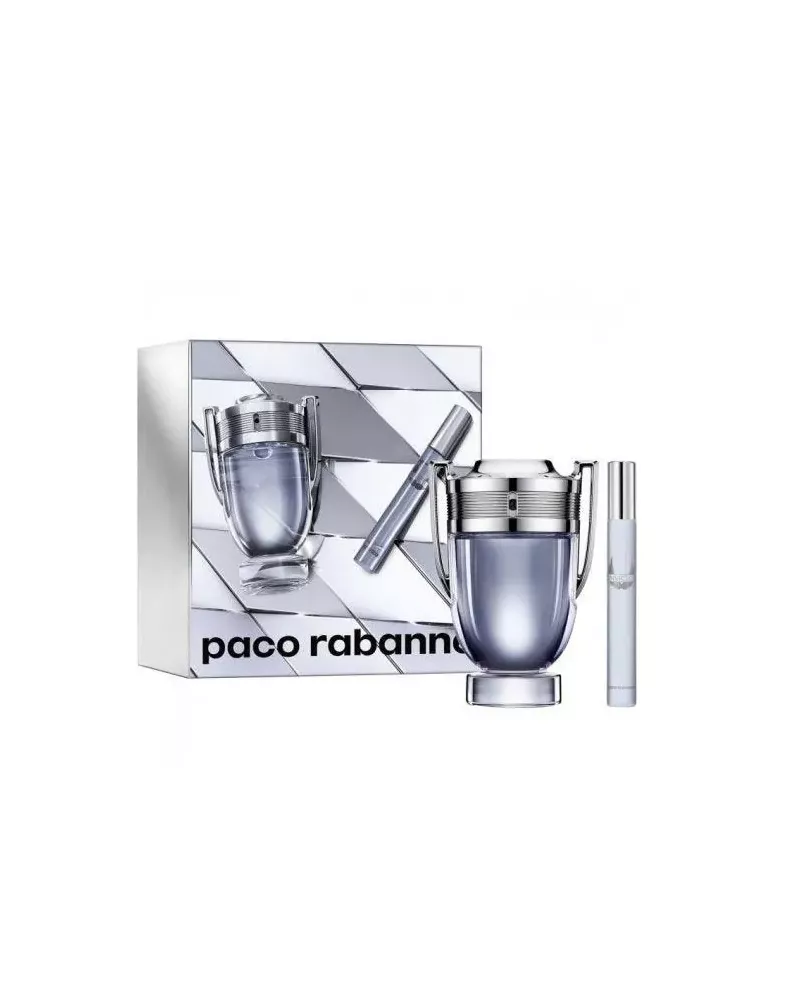 Paco Rabanne Invictus Eau De Toilette Vaporisateur 100ml Coffret 2 Produits