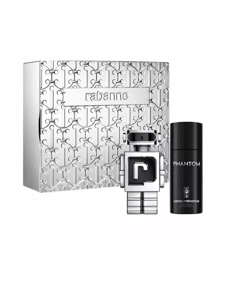 Paco Rabanne Phantom Eau De Toilette Vaporisateur 100ml Cofret 2 Produits