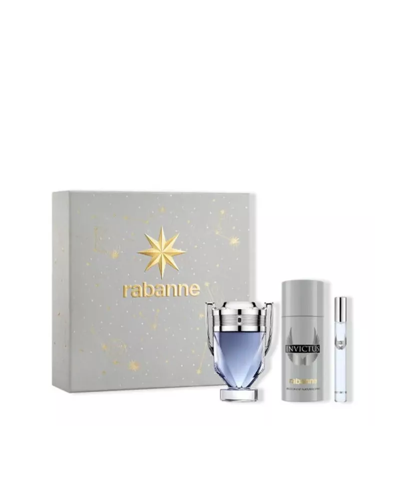 Set de 3 productos Rabanne Invictus Eau de Toilette Spray 100ml