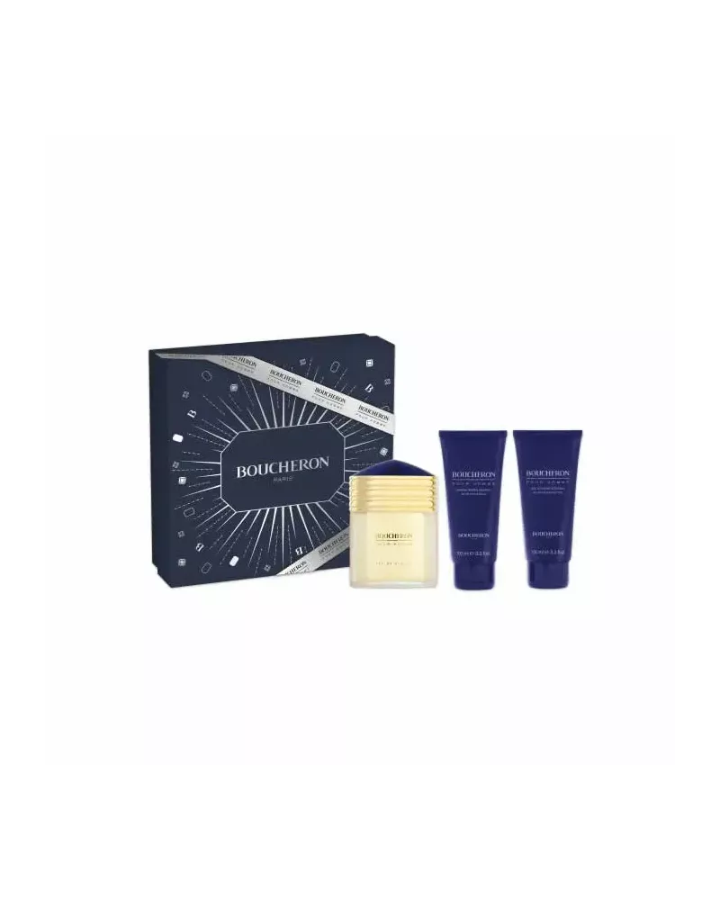 Boucheron Homme Eau De Parfum Vaporisateur 100ml Coffret 3 Produits