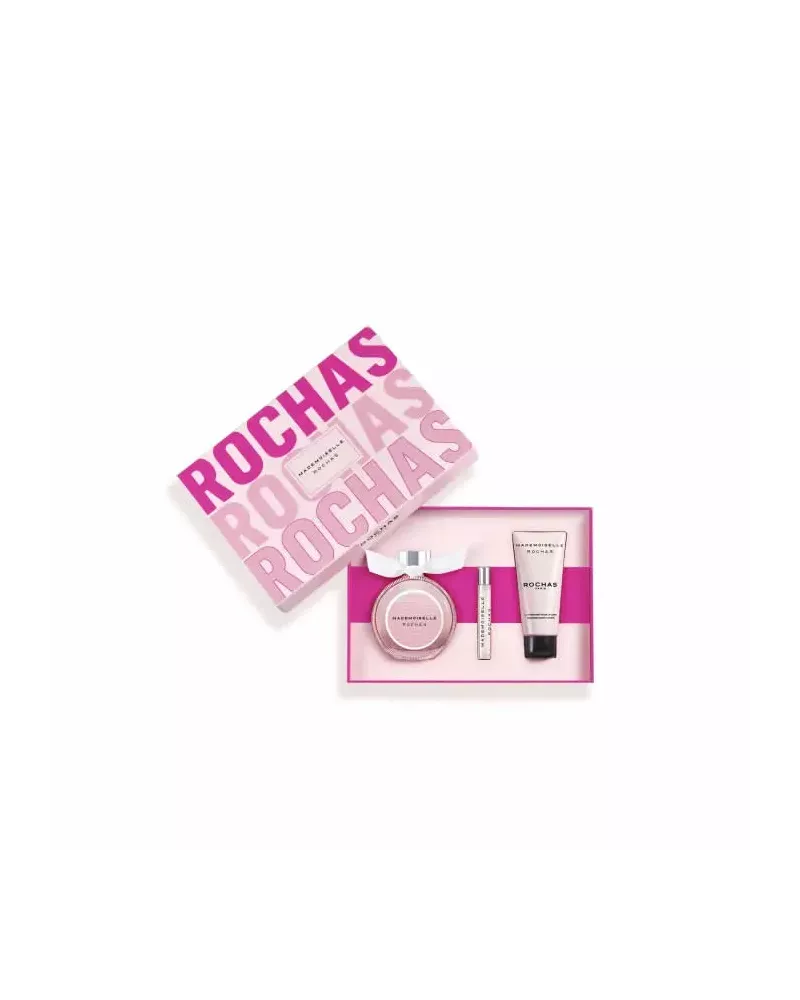 Rochas Mademoiselle Eau De Parfum Spray 90ml Set 3 Piezas