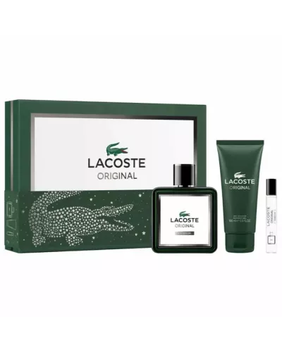 Lacoste Original Eau de Parfum Spray 100ml Gift Set (3 Items)