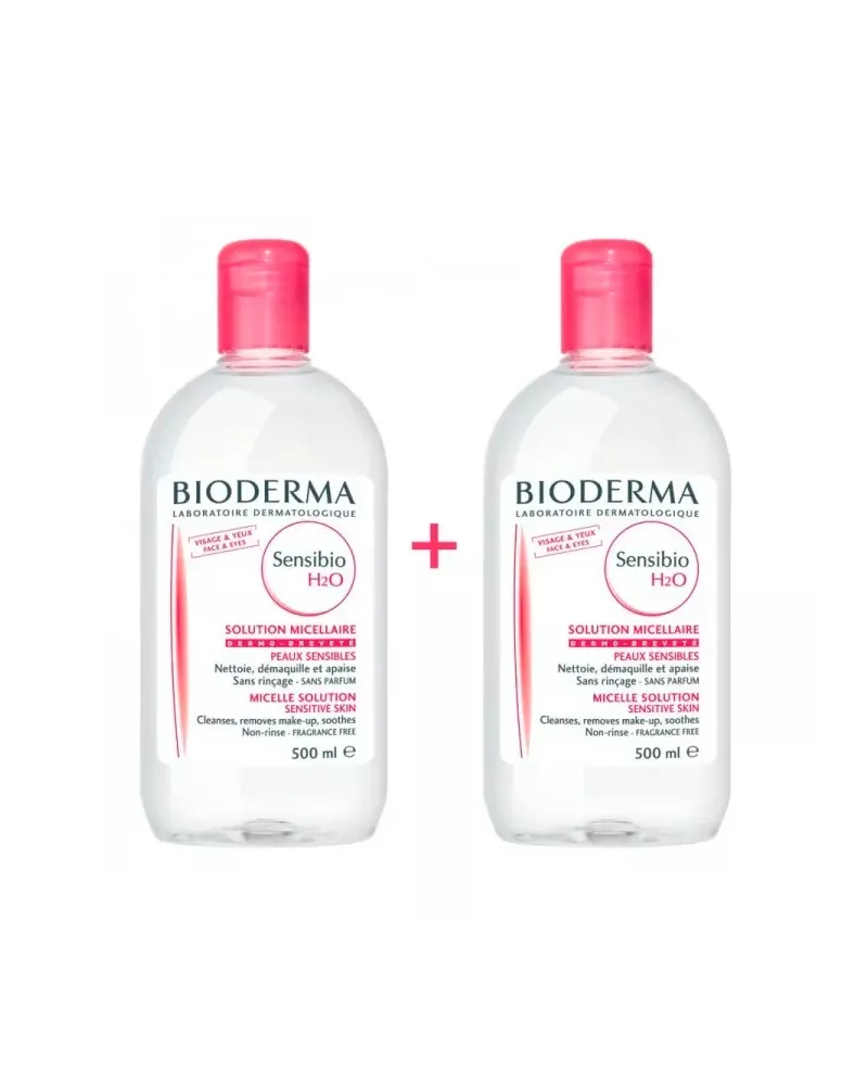 Bioderma Sensibio H2O Desmaquillante Pieles Sensibles 2x500ml