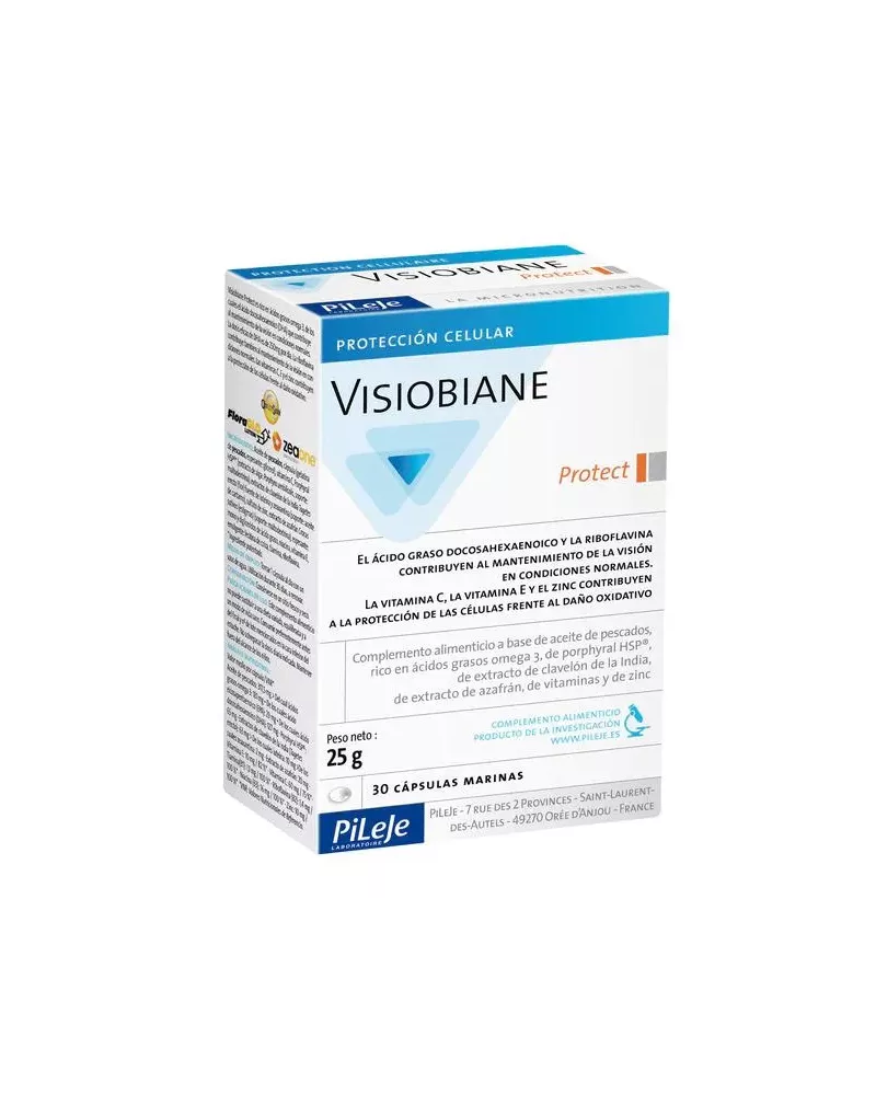 Pileje Visiobiane 30 Cápsulas Protege Las Funciones Macular y Cristalina