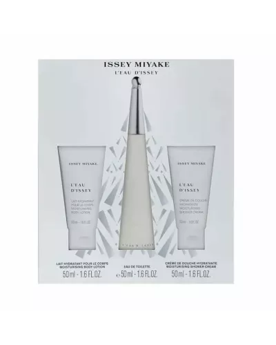 Issey Miyake L'Eau D'Issey Eau de Toilette en Spray 50ml Coffret de 3 Produits